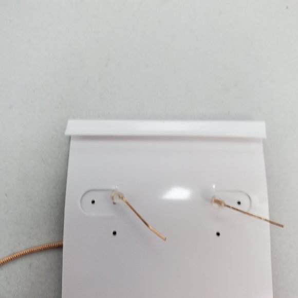 2 for $15 Fragments fish hook gold with rhinestone ball dangle earring - Picture 4 of 4